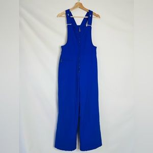 Vintage 80s Bogner Bright Blue Ski Bib Made in West Germany